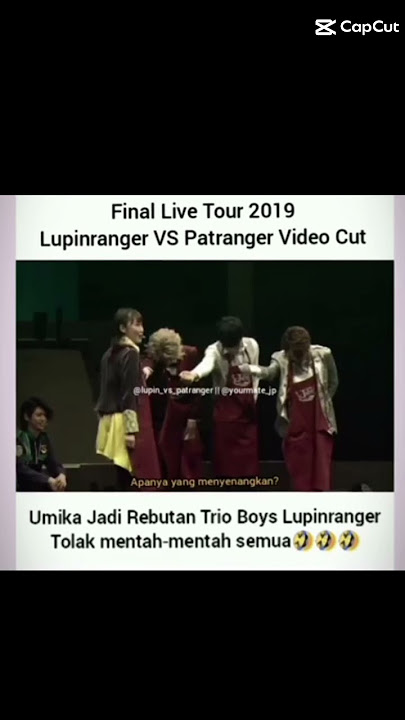 Umika jadi rebutan🤣 #lupinrangervspatranger  #fypシ゚