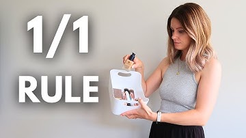 Decluttering My Entire Makeup Collection to Fit Into One Bag | Minimalist Makeup Declutter