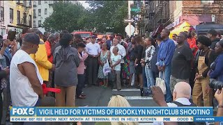 Brooklyn nightclub shooting vigil held for victims as police search for gunmen