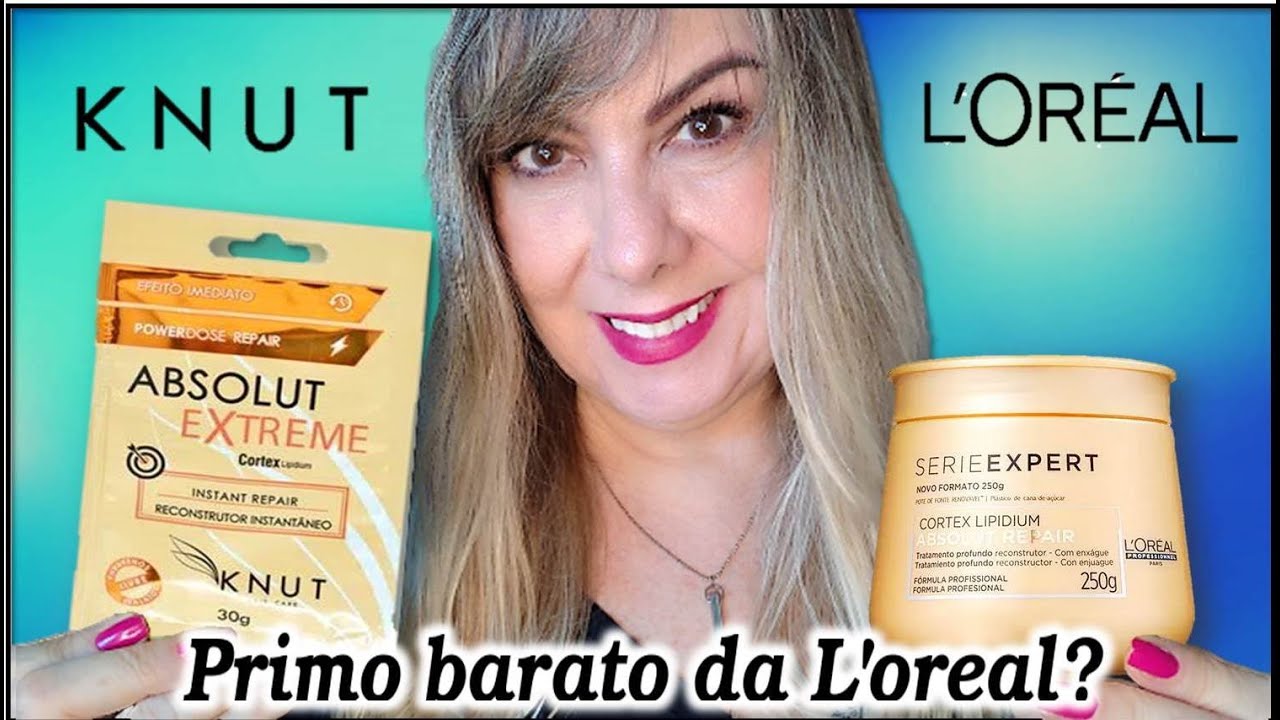 📌PRIMO BARATO DA L'OREAL?  MÁSCARA ABSOLUT XTREME CORTEX LIPIDIUM DA KNUT