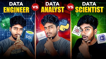 Difference Between Data Engineer/Analyst/Scientist in Tamil 🤯| Learning Process and tools