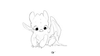 Animated Baby toothless the night fury 2 by Amelia B 78,373 views 2 years ago 23 seconds