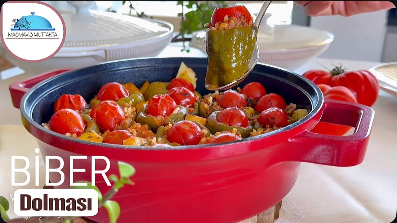 ANNEMİN DİLLERE DESTAN ETLİ BİBER DOLMASI Tarifi🏆