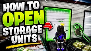 How to Open Storage Units in Roblox Central Streets