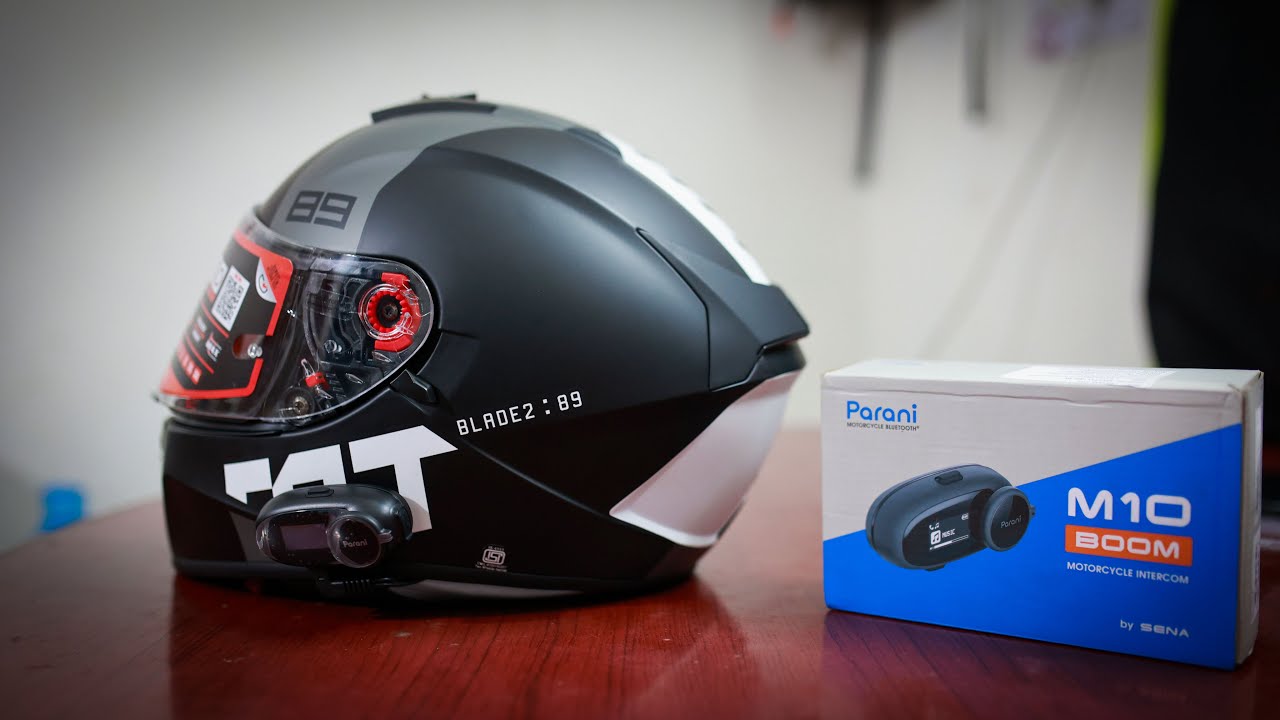 KYT helmet//SENA Parani M10 unboxing and installation