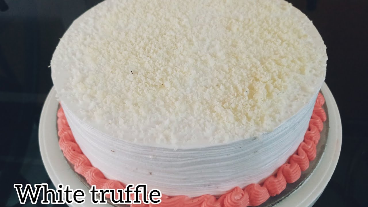 White chocolate Truffle Cake Easy & Tasty white truffle cake in
