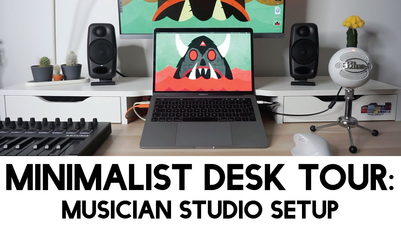 Minimalist Desk Tour Music Teacher Composer Studio Setup Youtube