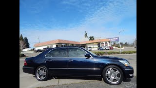 2006 Lexus LS430 ultra luxury sedan in depth walk around video review!