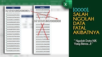 cara menulis NIK yang benar di excel agar hasilnya tidak berakibat fatal