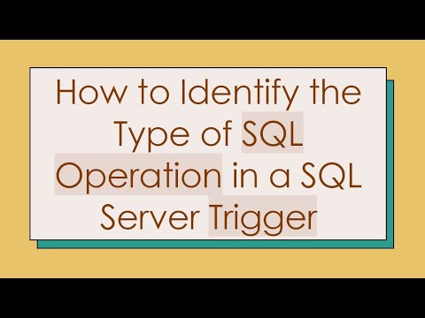 How to Identify the Type of SQL Operation in a SQL Server Trigger