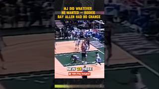 Celebrity MJ gave rookie Ray Allen a lesson — midrange, post-up, fadeaway style." #michaeljordan #airjordan Profile