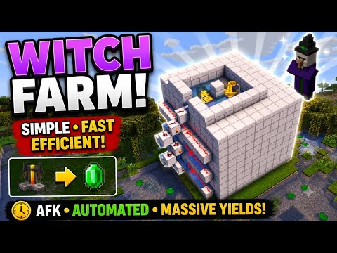 Best Witch Farm For Minecraft 1.21+/26.1+