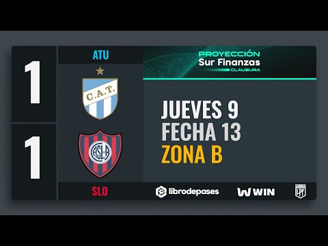 #TorneoProyección Sur Finanzas Clausura 2025 | Fecha 13 | Atlético Tucumán – San Lorenzo