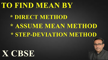 Q1 Class 10 Maths To Find Mean by Direct method,assumed mean method, step deviation method