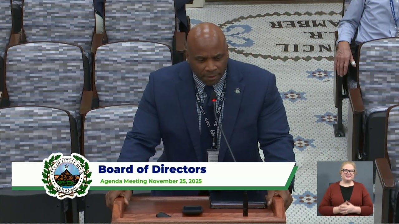 Little Rock City Board of Directors Agenda Meeting 11.25.25