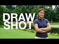 Draw shot  golf with michele low