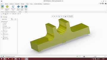 (EXTRUDE part5) in creo parametric (2.0/3.0/5.0)