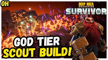 GOD Tier Scout Build!! Deep Rock Galactic Survivor!