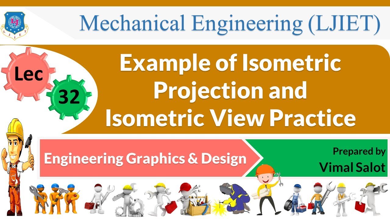 L 32 Example of Isometric Projection and Iso View | Engineering ...