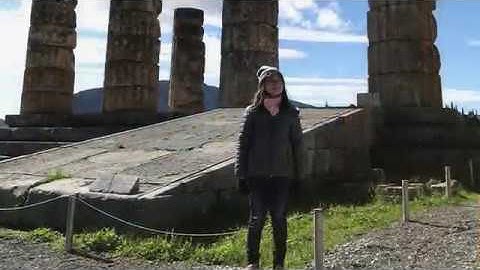 Delphi, Oracle at Delphi.  Athens to Delphi Greece.  Harts on Travel 3.