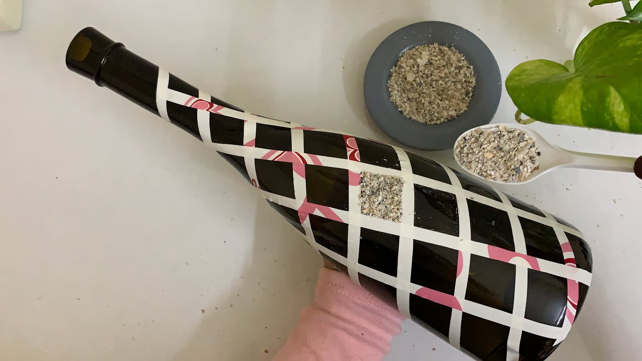 Bottle Art | Sand Art On Bottle |  Beginners Special Bottle Art | Home Decor