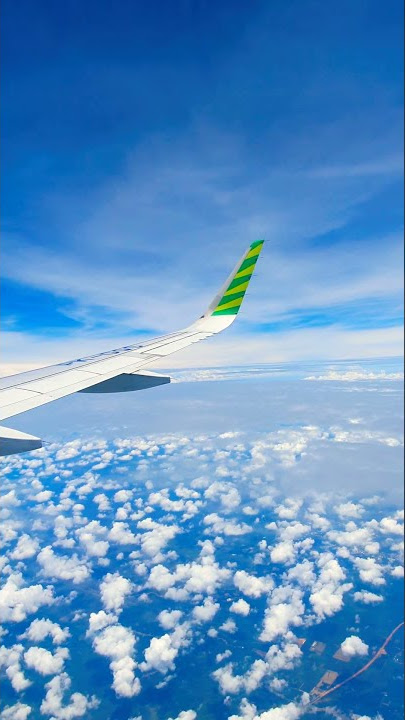 Amazing View! Flying with Citilink 💚 #shorts #flight #citilink #clouds #views #thedodojourney