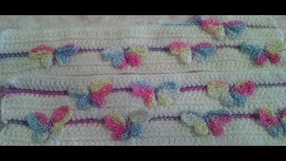 Punto DE MARIPOSA EN CROCHET FÁCIL Y RÁPIDO PASO A PASO