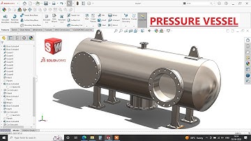✅Solidworks Tutorial | How to design Pressure vessel in Solidworks