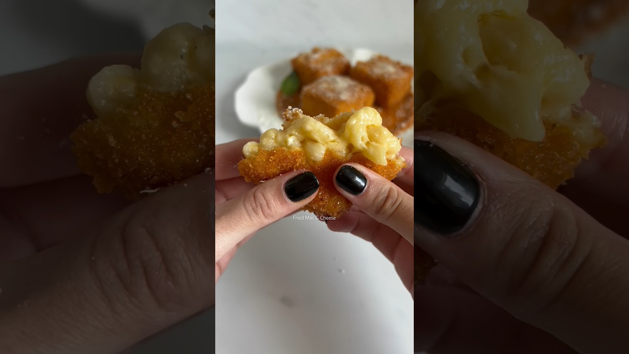 Fried Mac and Cheese Bites 🫠✨🧀🤤 