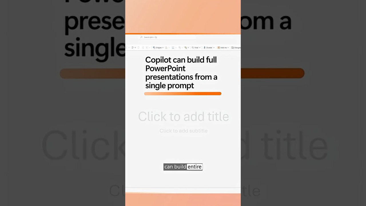 Slides in seconds with Copilot in PowerPoint