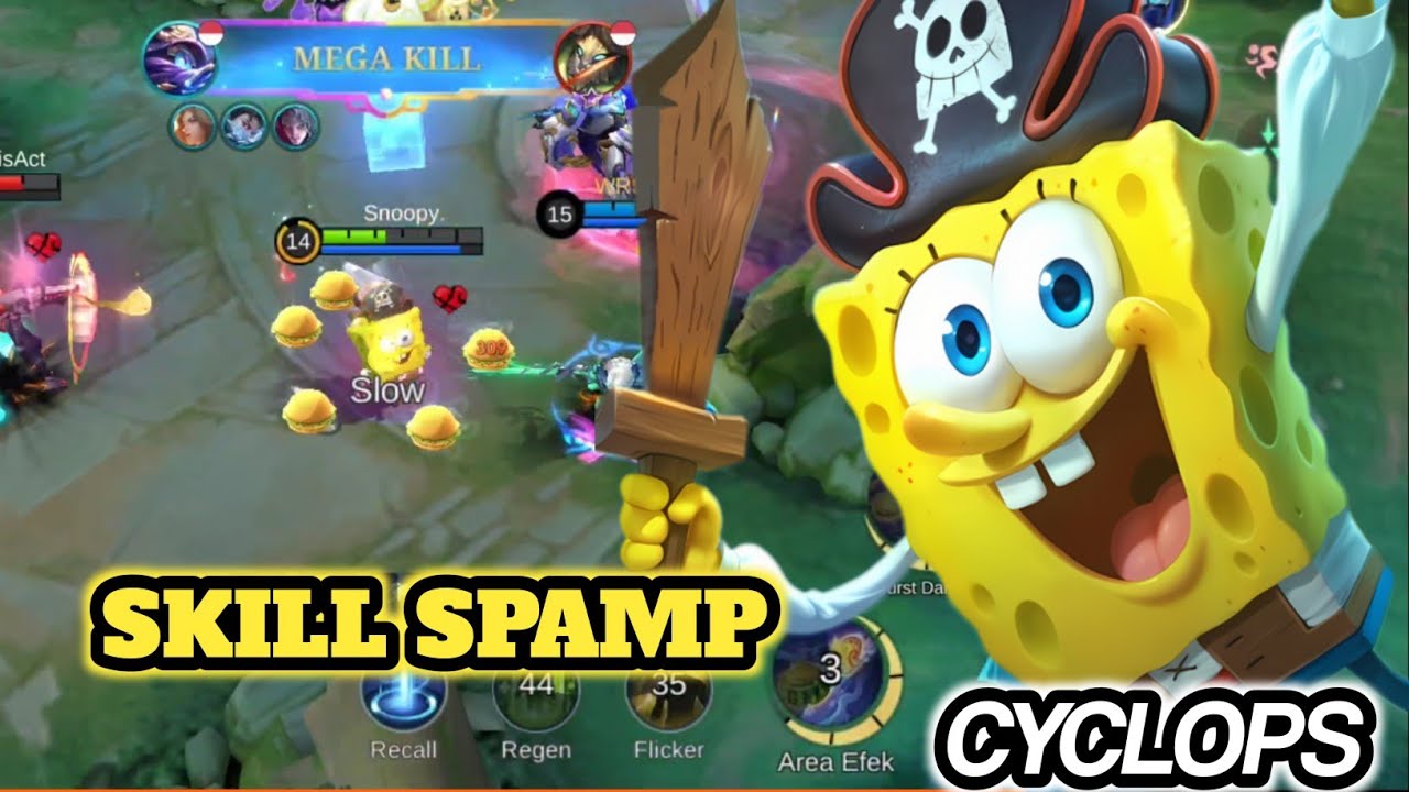 SPAM SKILL CYCLOPS BIKIN MUSUH NGGAK BISA GERAK 🔥 - MOBILE LEGENDS 