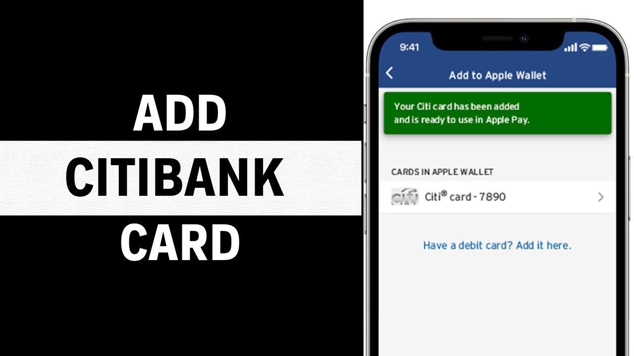 How to Add CitiBank Card To Apple Wallet?