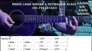 နကငလအတက - The Ants Guitar Tutorial