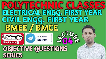 BMEE/BMCE/Objective Questions/ Lecture 04/@polytechnicclasses2733
