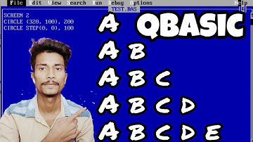 [Pattern 6] Qbasic Program To Print Following Pattern