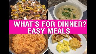 WHAT'S FOR DINNER? ** COPYCAT CRACKER BARREL HASHBROWN CASSEROLE ** FAJITAS ** 3 EASY MEALS