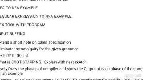 Unit 1 important Questions - Compiler Design