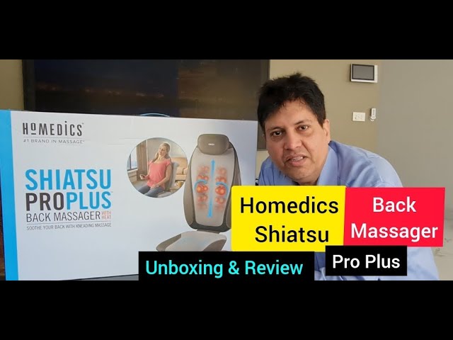 Homedics Shiatsu Back Massage Cushion with Heat Unboxing (No Commentary) 