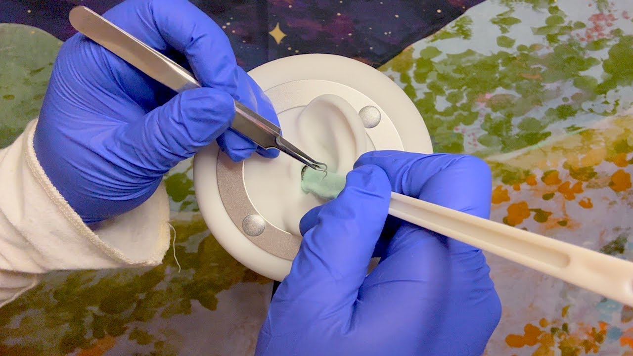 ASMR | Wet & Dry Ear Wax Extraction - Limited Soft Spoken, Visual Triggers