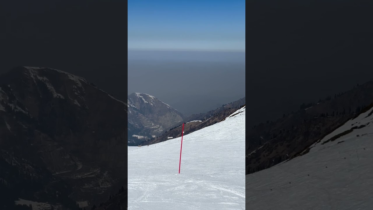 Ski resort Shymbulak. Kazakhstan. Almaty. Горнолыжный курорт Шымбулак \ Чимбулак. Spring 2023