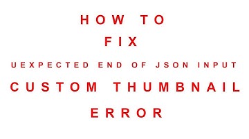 Unexpected end of JSON input ERROR FIX
