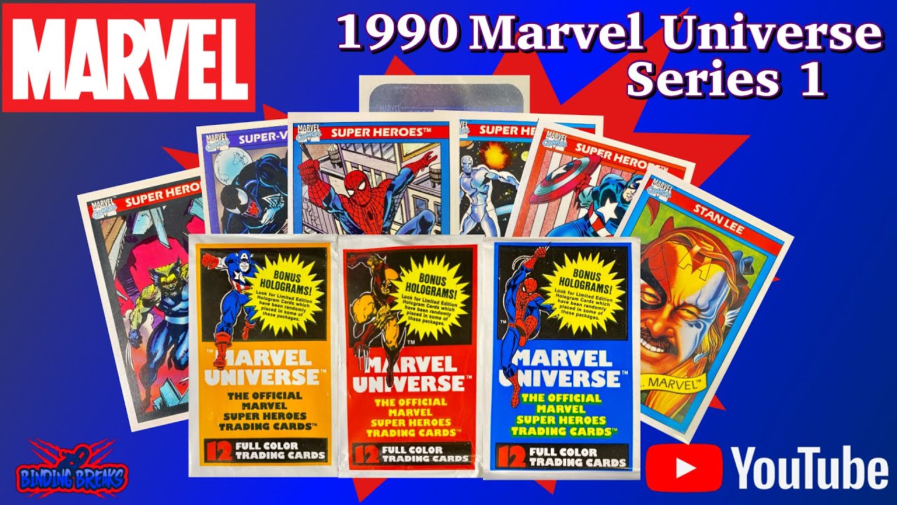 Opening some 1990 Marvel Universe Series 1 Trading Cards
