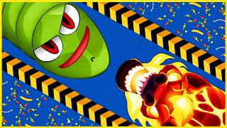 I BECAME THE BIGGEST WORM! 😱 Worms Zone.io Insane Gameplay 🐍👑 screenshot 3