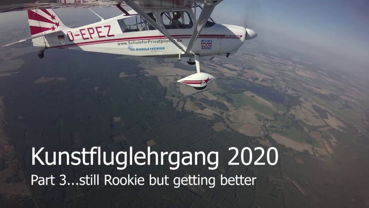 Aerobatics Kunstflugtraining in EDOV Part 3. The Rookie is getting better
