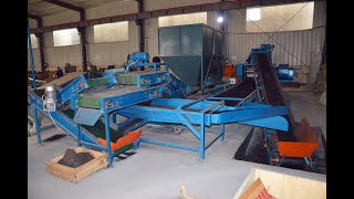 semi automatic tire recycling line