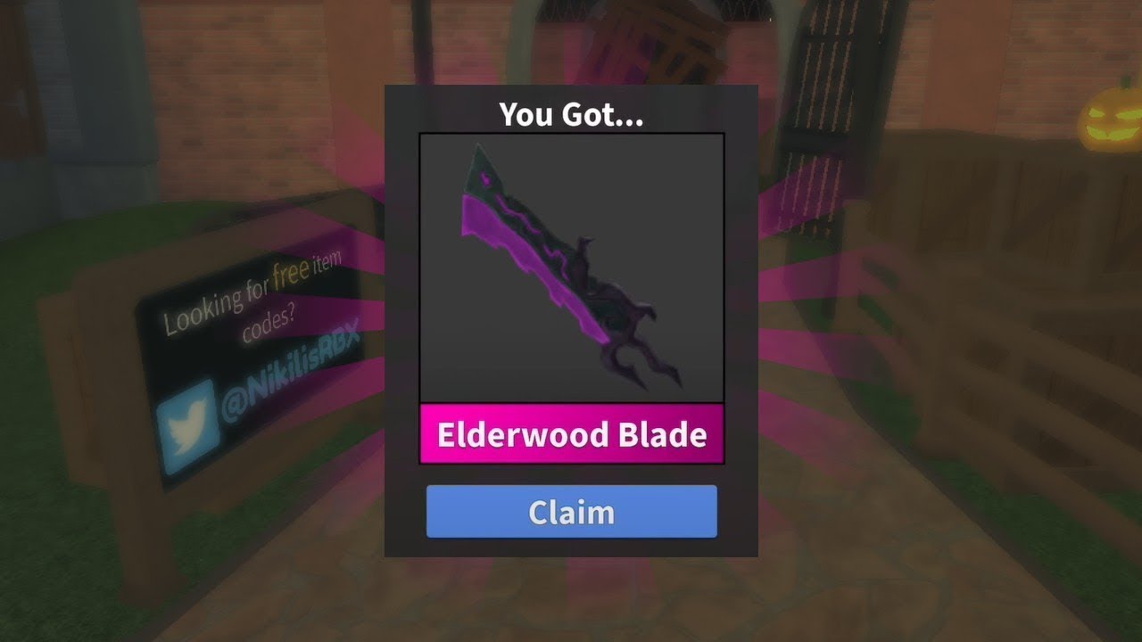 Elderwood Blade Giveaway (New MM2 Godly) YouTube