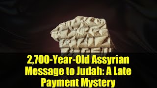 2,700-Year-Old Assyrian Message to Judah: A Late Payment Mystery