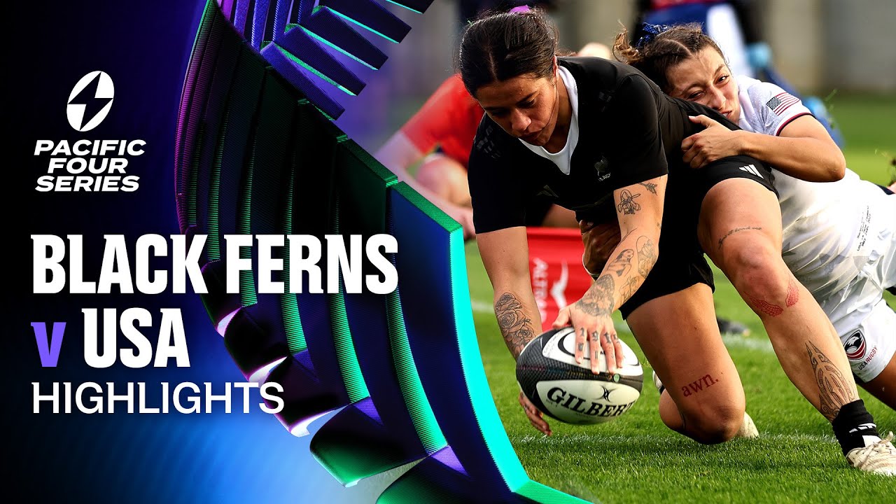 HIGHLIGHTS | Black Ferns v USA | 2025, Pacific Four