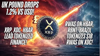 UK Pound Drops 1.2% vs USD, XRP, HBAR Lead Tokenized Finance Boom Air China Deal &amp; $3.3T HK Vision!