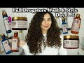 Drugstore Curly Hair Products Full WASH & STYLING Using Maui Moisture Day 1-3